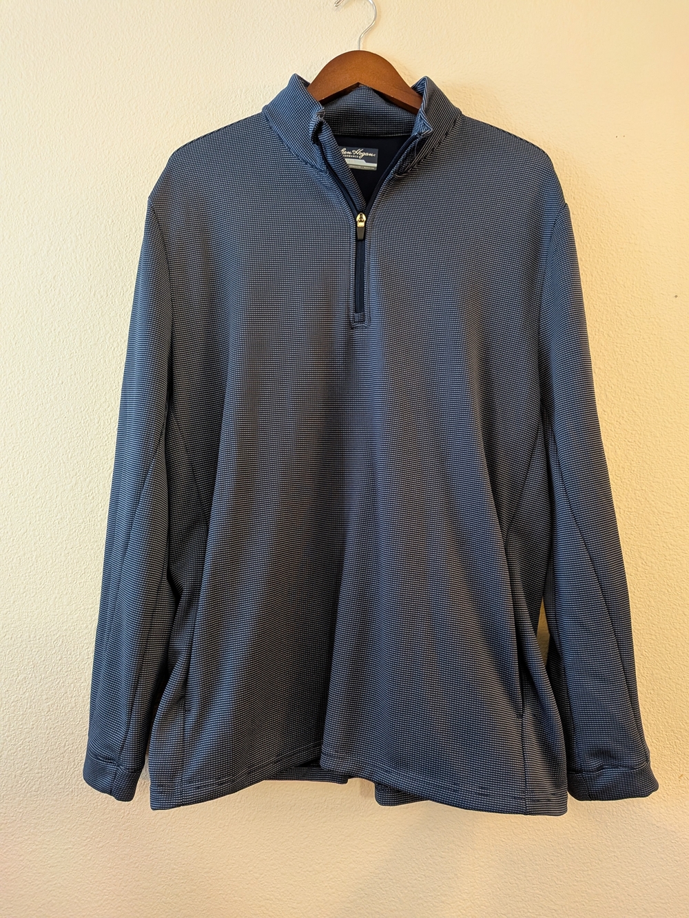 Ben Hogan Men's Gray Textured Quarter-Zip Jacket